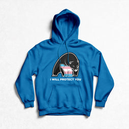 Pride - I Will Protect You - Trans Pullover Hoodie