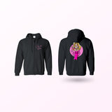 Jane Hustle - Logo by Lemon Drop Zip Up Hoodie