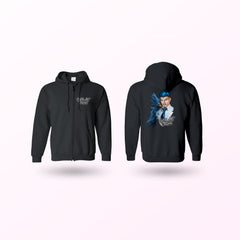 Justin Abit - Feeling Blue Zip Up Hoodie