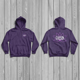 Lotus Bloom - Purple Flower Pullover Hoodie