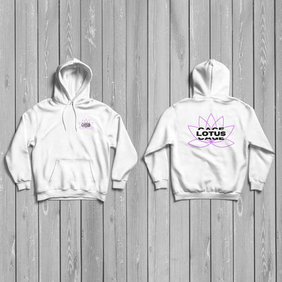 Lotus Bloom - Purple Flower Pullover Hoodie
