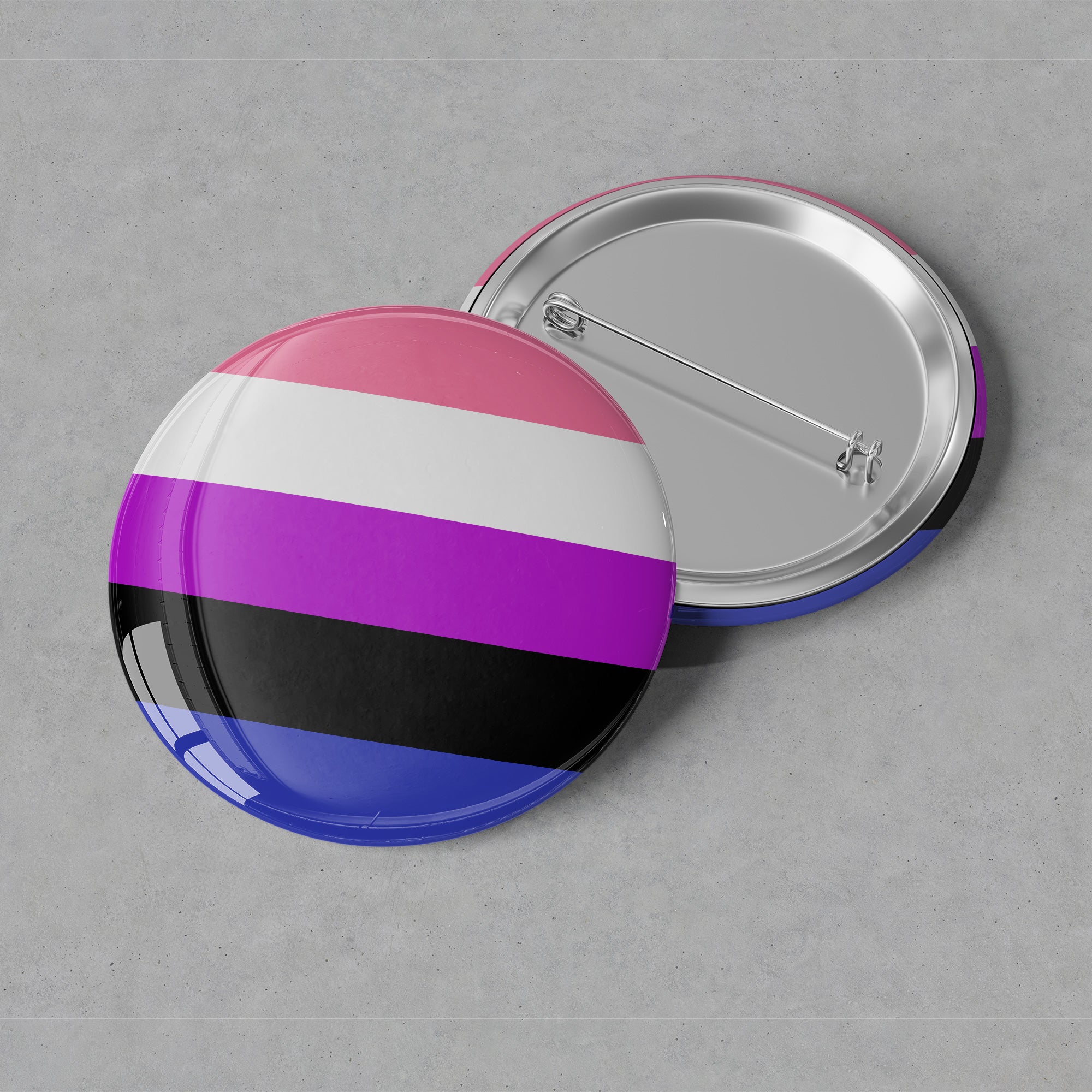 Genderfluid Flag - Button