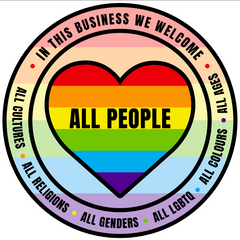 Pride - All People Welcome - 18x24 lawn sign