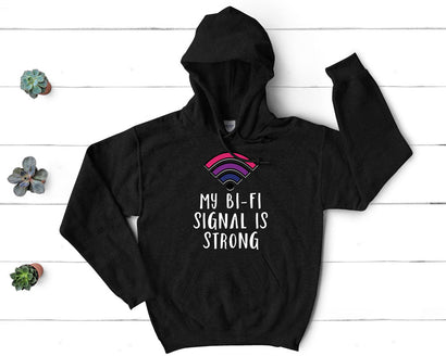 Pride - My Bi-Fi Signal is Strong - Pullover Hoodie