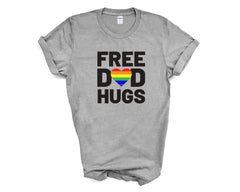 Pride - Free Dad Hugs Heart - Shirt