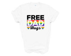 Pride - Free Dad Hugs Script - Shirt