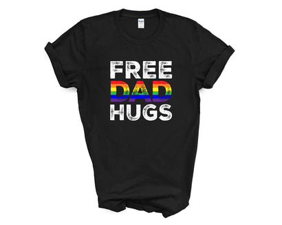 Pride - Free Dad Hugs Rainbow - Shirt