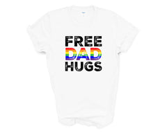 Pride - Free Dad Hugs Rainbow - Shirt